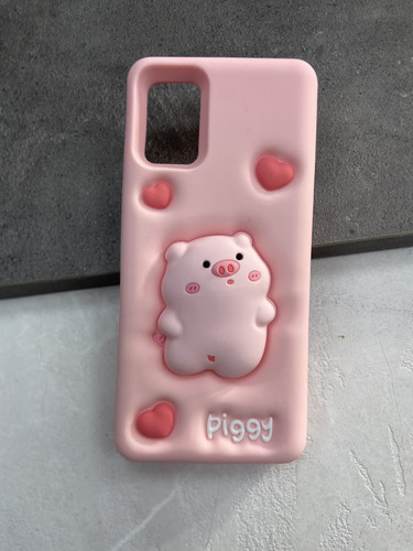 قاب کاور گارد Piggy صورتی سامسونگ A52 کد 2965