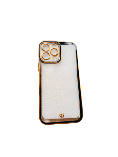 قاب کاور گارد شفاف دور گلد آیفون iPhone 13promax کد ۳۱۹۲