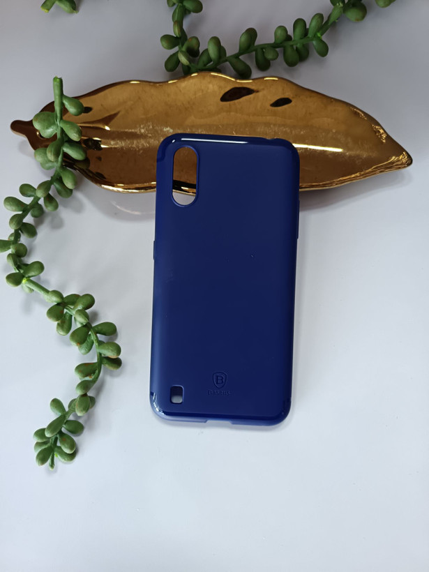 قاب گارد سیلیکونی سورمه ای A01 کد 2