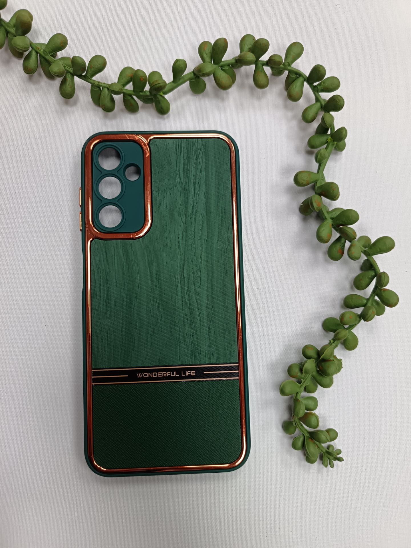 قاب گارد کاور سیلیکونی wonderful life سبز سامسونگ A13 4G کد 3237