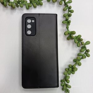 قاب کیف چرمی مشکی سامسونگ S20fe کد 3395