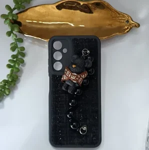 قاب تدی با بند ست مشکی خرسی سامسونگ a05s  کد 1480