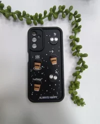 قاب هپی کافه برجسته مشکی سامسونگ a15 کد 892