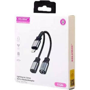 تبدیل جک شارژ آیفون به آیفون و aux به آیفون کد 633